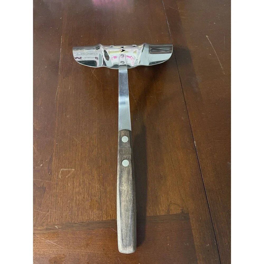 Zylco Spatula Handcrafted In USA Stainless Composite Riveted Oversized Curved